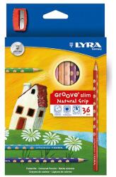 LYRA Цветни моливи LYRA Groove Slim триъгълни 36 броя + острилка 2821360 (2821360)