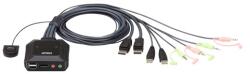 ATEN kvm превключвател 2pc usb dp (cs22dp-at) (cs22dp-at)