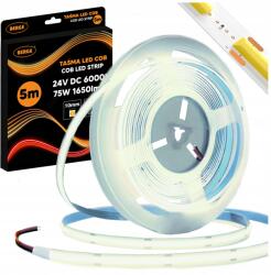 BERGE Led szalag Cob Neon 24V 5m 15W/m 528 dióda 75W 6000K Hideg Erős 1650lm 10mm (Taśma LED COB Neon 24V 5m 15W/m 528 diod 75W)