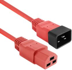 ACT Powercord C20 male - C21 famale 2m Red AK5362 (AK5362)