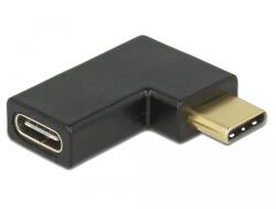 Delock Преобразувател USB 10 Gbps Type-C мъжки женски 90 градуса ляво / дясно 65915 (65915)