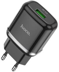hoco. n3 зарядно устройство за електрическата мрежа с usb гнездо 18w, бързо зарядно устройство 3.0, ЧЕРНО n3_b (n3_b)