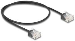 Delock RJ45 мрежов кабел Cat. 6 UTP ултра тънък 0, 5 м, черен