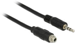 Delock 3.5 mm стерео жак кабел женски с винтова резба 3.5 mm стерео жак мъжки 100 cm
