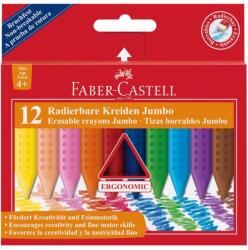 Faber-Castell Мазен молив FABER-CASTELL Grip Jumbo триъгълен заострен изтриваем 12 цвята 122540 (122540)