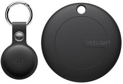 Xiaomi YEELIGHT YEETAG bluetooth проследяване за ключодържател, проследяване в реално време + кожена каишка, ЧЕРНО YLYAI- 0018 (YLYAI- 0018)