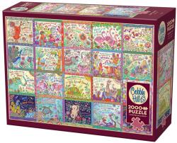 Cobble Hill Puzzle Cobble Hill din 2000 de piese - Gânduri fericite (49023) Puzzle