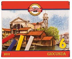 KOH-I-NOOR Цветни пастели KOH-I-NOOR GioConda квадрат 6 цвята 7220010000 (8111006002SV)