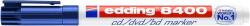 edding Алкохолен маркер за cd/dvd, 0, 5-1 мм, edding "8400", син 4-8400003 (4-8400003)