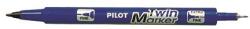 Pilot Алкохолен маркер, 0, 8/2 мм, с два края, PILOT "Twin", син SCA-TM-L-BG (SCA-TM-L-BG)