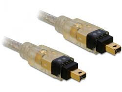 Delock 1 метър FireWire свързващ кабел (4/4 пина)