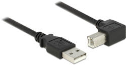 Delock USB 2.0 кабел щепсел тип А USB 2.0 щепсел тип В прав ъгъл 1, 5 м черен