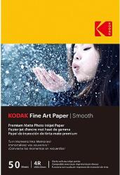 Kodak Фотохартия KODAK Fine Art Smooth 10x15 cm 230g 50 листа/пакет KO-9891093 (KO-9891093)