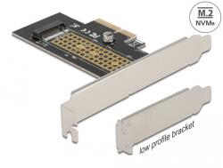 Delock PCI Express x4 карта - 1 x вътрешен NVMe M. 2 Ключ M 80 мм - нископрофилен форм-фактор
