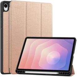 Gigapack Samsung Tab S11 5G GIGAPACK Tok стоящ, с кожен ефект, активен FLIP, държач за писалка, GOLDEN GP-177311 (GP-177311)