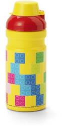 LEGO® Бутилка 390 мл, LEGO "Brick", жълто-червена шарка 40560801 (40560801)