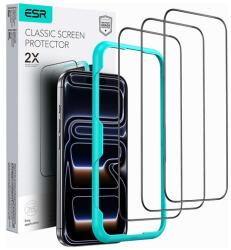 ESR iPhone Air ESR CLASSIC протектор за екран стъкло 3dpcs 2.5D, 9H + рамка, BLACK GP-181233 (GP-181233)