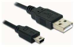 Delock Кабел Delock - 82396 (USB-A 2.0 - USB Mini-B, 5 пина, мъжки/женски, 0, 7 м) (82396)