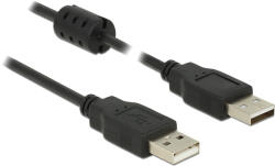 Delock USB 2.0 кабел с щепсел тип А USB 2.0 кабел с щепсел тип А, 5.0 m, fe