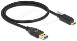 Delock SuperSpeed USB 10 Gbps (USB 3.2 Gen 2) кабел от мъжки тип A до мъжки тип USB-C с винт отгоре, 0, 5 m (84025) delock84025 (84025)