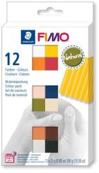 FIMO Глина, комплект, 12x25 g, горима, FIMO "Soft Natural", 12 различни цвята 8023C12-4 (8023C12-4)