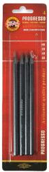 KOH-I-NOOR Графитен молив KOH-I-NOOR 8914 Progresso 4 броя (6B, 4B, 2B, HB) 7130030011 (7130030011)