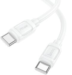 hoco. USB кабел за зареждане C-C 1m X115 Surpass 60W бял (HC652001) (HC652001)