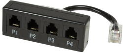 LogiLink Пасивен разпределител LogiLink за телефони RJ45 - 4 x RJ11 (MP0036) (MP0036)