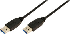 LogiLink USB 3.0 кабел тип A тип A черен 1 м