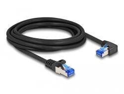 Delock RJ45 мрежов кабел Cat. 6A S/FTP прав/празен 3 м черен