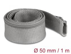 Delock Плетена втулка с цип устойчивост на топлина до 1 m x 50 mm сива (20826)