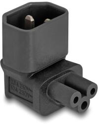 Delock Захранващ адаптер IEC 60320 - C14 - C5, мъжки/женски, 2, 5 A, огънат на 90