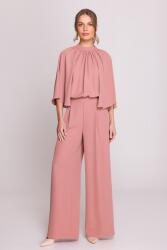 Stylove Elegáns Női Overál Széles Ujjú Rózsaszín 38 M (S397 RÓŻANY M)