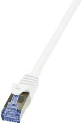 LogiLink Patch кабел PrimeLine, Cat. 6A, S/FTP, бял, 1 м