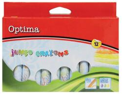 Optima Мазен молив OPTIMA Jumbo кръгъл заострен 12 цвята 100140 (100140)