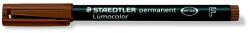 STAEDTLER Безалкохолен маркер, OHP, 0, 6 mm, STAEDTLER "Lumocolor 318 F", кафяв 318-7 (318-7)