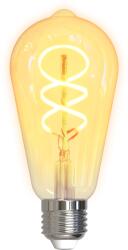 DELTACO SMART HOME SH-LFE27ST64S LED крушка, E27, волфрамова, спирала, WIFI, 5, 5 W, бяла, регулируема