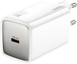 hoco. N48 Glorious еднопортово зарядно устройство USB-C 65W - бяло