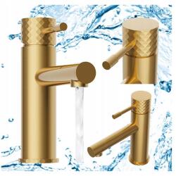 Granitan Mosdó Csaptelep Brushed Gold Alacsony Fürdőszoba Modern Csaptelep Glami (GLAMI28479)