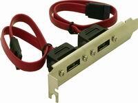 Delock Скоба за слот 2x вътрешен SATA 2x външен eSATA (65116)