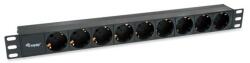 Equip Разпределителна кутия за мрежа Equip - 333282 (Schuko, 9 Schuko, Rack 1U, 1, 8 m кабел, черна) (333282)