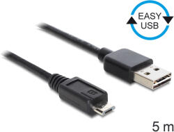 Delock EASY-USB 2.0 -A към A USB 2.0 micro-B към A кабел, 5 м