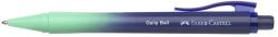 Faber-Castell Химикалка, 0, 34 мм, с бутон, тюркоазено син корпус, FABER-CASTELL "Daily Ball Flow", синя (140681)