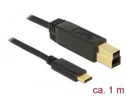Delock USB 3.1 Gen 2 (10 Gbps) кабел Type-C Type-B 1 m