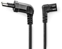 Nedis Захранващ кабел Nedis CEGL11055BK50, евро щепсел, IEC-320-C7, ляв ъгъл, 5 м, черен (CEGL11055BK50)