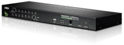ATEN CS1716A 16-портов PS/2-USB VGA KVM превключвател с Daisy-Chain порт и поддръжка на USB периферни устройства CS1716A-AT-G (CS1716A-AT-G)