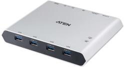 ATEN KVM превключвател USB-C, USB 3.2, Thunderbolt 4, DisplayPort, DP, 8K, 2 порта US3311-AT-G (US3311-AT-G)
