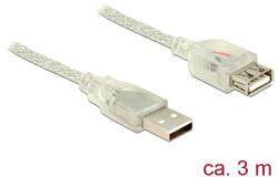 Delock USB 2.0 разширителен кабел с щепсел за конектор тип А USB 2.0 с гнездо за конектор тип А, 3
