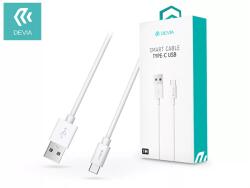 DEVIA usb - usb type-c КАБЕЛ ЗА ПРЕНОС НА ДАННИ И ЗАРЕЖДАНЕ С 1 М КАБЕЛ - ИНТЕЛИГЕНТЕН usb type-c 2.0 КАБЕЛ - БЯЛ st993405 (st993405)