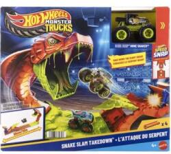 Mattel Hot Wheels: Чудовищни камиони - комплект писта за ухапване от змия